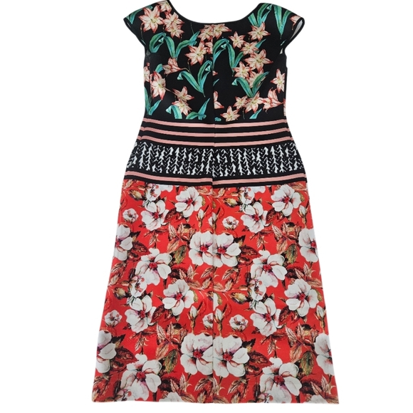 Clover Canyon Robe Sunrise  Floral Bodycon Dress - Picture 6 of 10